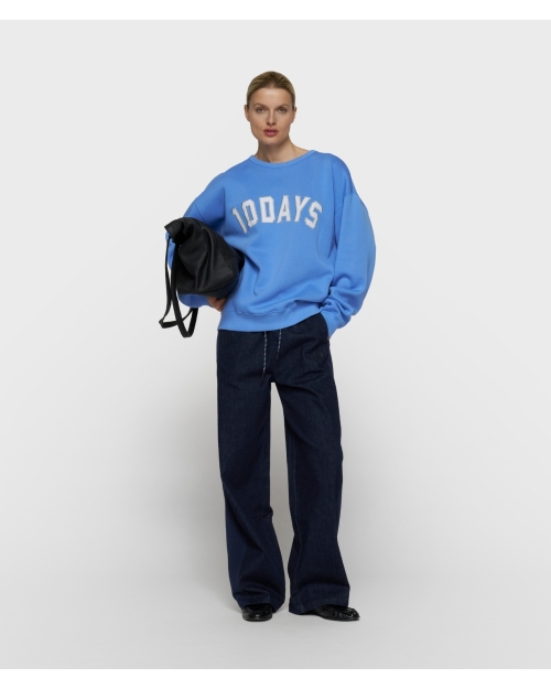 10 Days western pants chambray 1056 dark blue