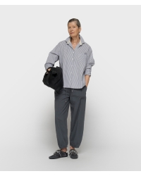 10 Days crinkle jogger 1335 steel blue