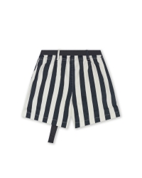 10 Days utitlity shorts stripes 3085 ecru/steel blue