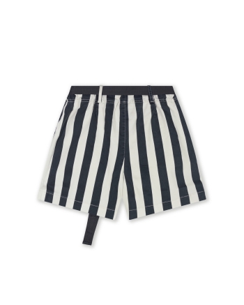 10 Days utitlity shorts stripes 3085 ecru/steel blue