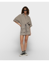 10 Days crinkle utility shorts 1160 fog