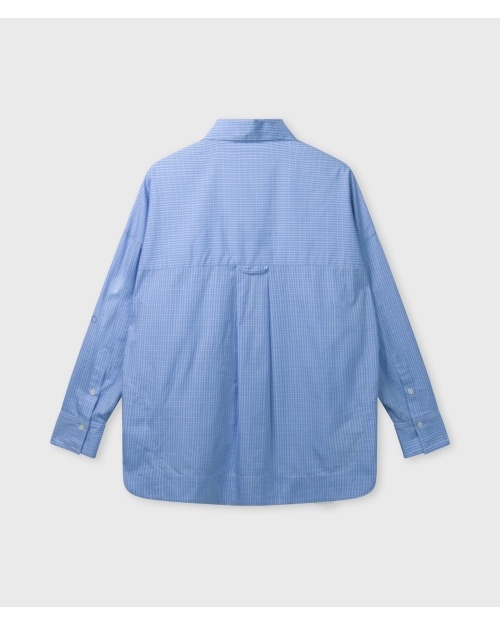 10 Days long sleeve shirt check 1341 ultramarine