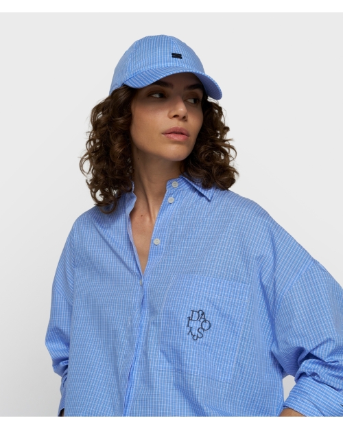 10 Days long sleeve shirt check 1341 ultramarine