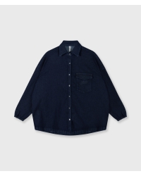 10 Days overshirt chambray 1056 dark blue