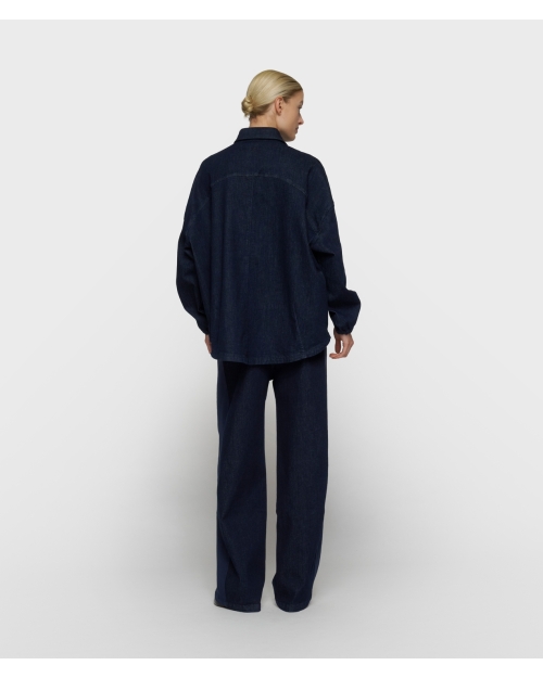 10 Days overshirt chambray 1056 dark blue