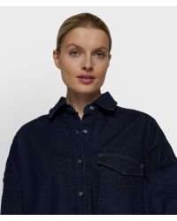10 Days overshirt chambray 1056 dark blue