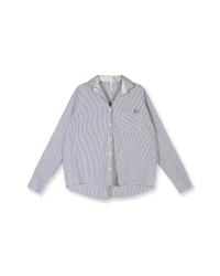 10 Days shirt stripes 3083 white/steel blue