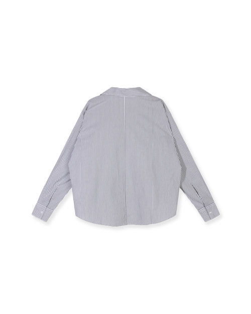 10 Days shirt stripes 3083 white/steel blue