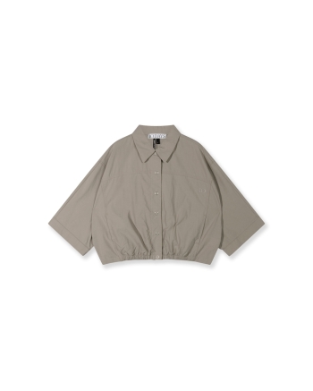 10 Days wide crinkle jacket 1160 fog