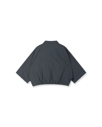 10 Days wide crinkle jacket 1335 steel blue