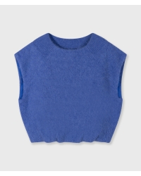 10 Days balloon hairy knit top 1341 ultramarine