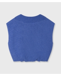 10 Days balloon hairy knit top 1341 ultramarine