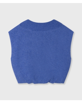 10 Days balloon hairy knit top 1341 ultramarine