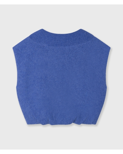 10 Days balloon hairy knit top 1341 ultramarine