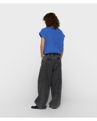 10 Days balloon hairy knit top 1341 ultramarine