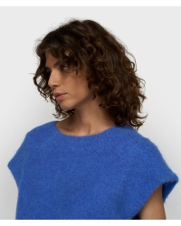 10 Days balloon hairy knit top 1341 ultramarine
