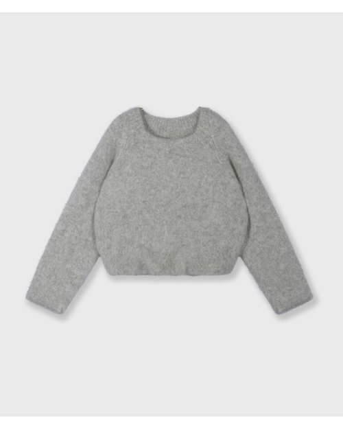 10 Days hairy knit sweater 4001 light grey melee