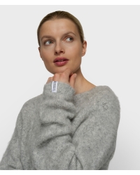 10 Days hairy knit sweater 4001 light grey melee