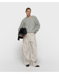 10 Days hairy knit sweater 4001 light grey melee