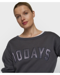 10 Days petite statement sweater 1335 steel blue