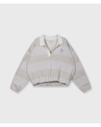 10 Days balloon sweater stripes 4000 soft white melee