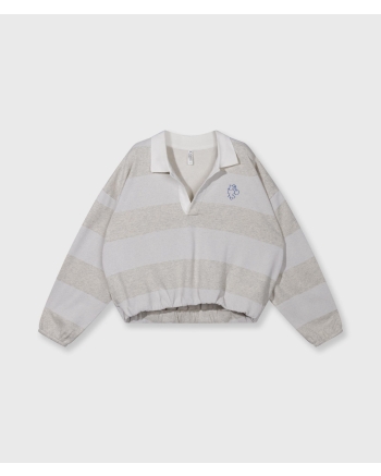 10 Days balloon sweater stripes 4000 soft white melee