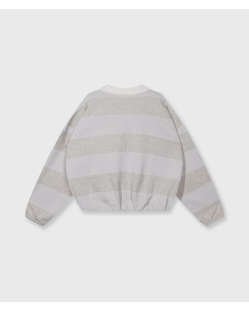 10 Days balloon sweater stripes 4000 soft white melee