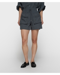10 Days crinkle utility shorts 1335 steel blue