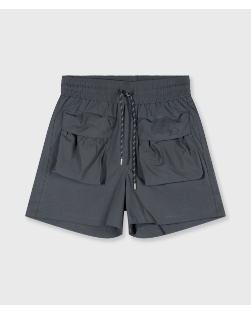 10 Days crinkle utility shorts 1335 steel blue