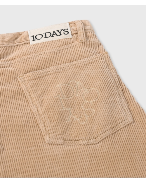 10 Days western pants cord 1349 grey mango