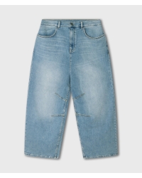 10 Days wide tapered denim pants 1225 blue denim