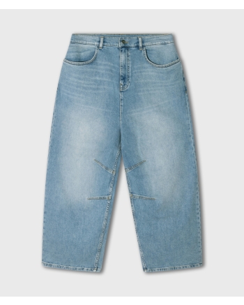 10 Days wide tapered denim pants 1225 blue denim