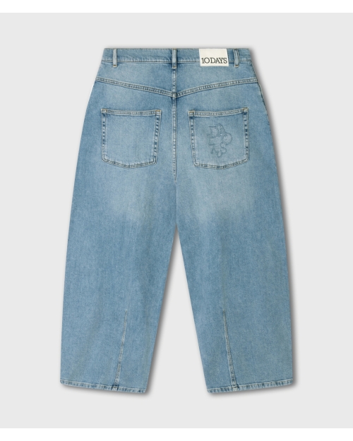10 Days wide tapered denim pants 1225 blue denim