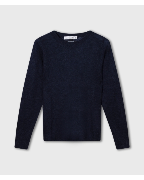 10 Days slim thin knit sweater 1226 night sky