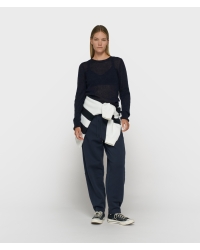 10 Days slim thin knit sweater 1226 night sky