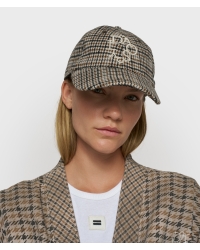 10 Days wool blend check cap 1041 champagne