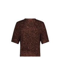 Studio Anneloes Princess sequins top 8700 espresso