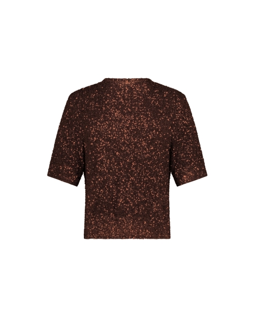 Studio Anneloes Princess sequins top 8700 espresso