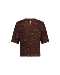 Studio Anneloes Princess sequins top 8700 espresso
