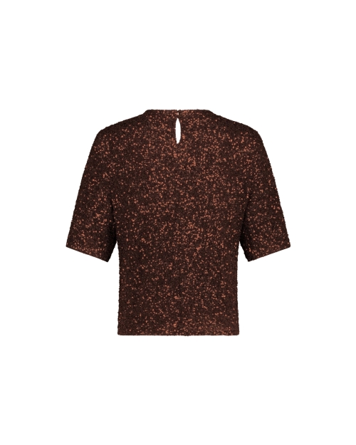 Studio Anneloes Princess sequins top 8700 espresso