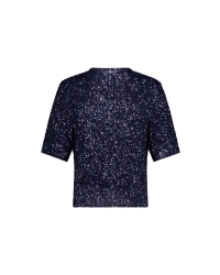 Studio Anneloes Princess sequins top 6503 navy