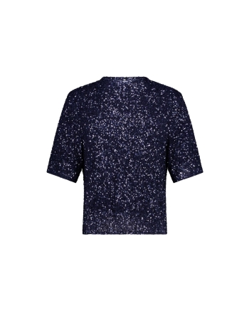 Studio Anneloes Princess sequins top 6503 navy