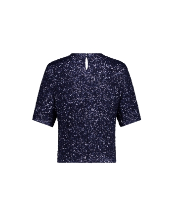 Studio Anneloes Princess sequins top 6503 navy