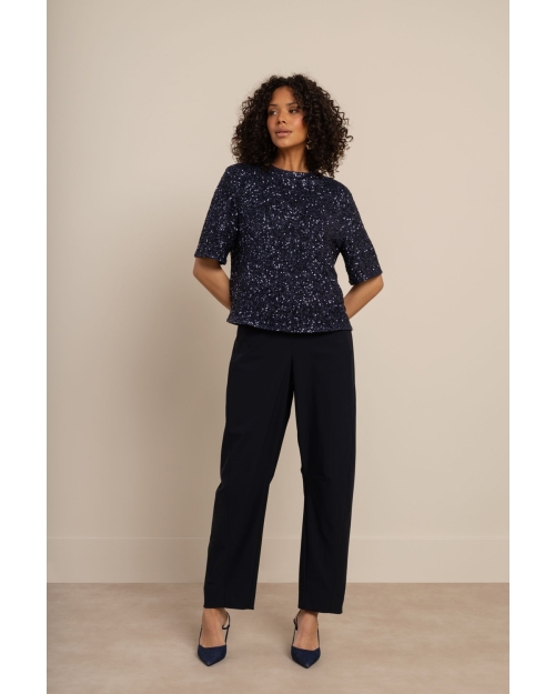 Studio Anneloes Princess sequins top 6503 navy