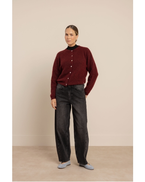 Studio Anneloes Bibi cardigan 3900 red wine
