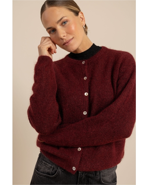 Studio Anneloes Bibi cardigan 3900 red wine