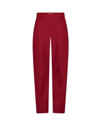 Studio Anneloes Marlis bonded barrel trousers 3900 red wine