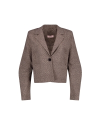 Studio Anneloes Jorine tweed look jacket 9014 black/kit