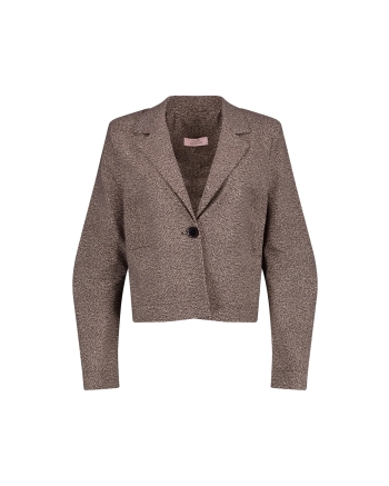 Studio Anneloes Jorine tweed look jacket 9014 black/kit