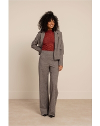 Studio Anneloes Jorine tweed look jacket 9014 black/kit
